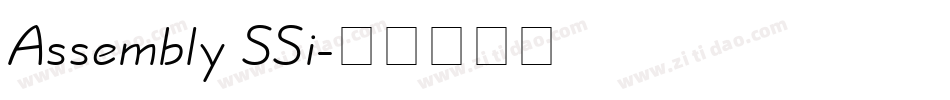 Assembly SSi字体转换